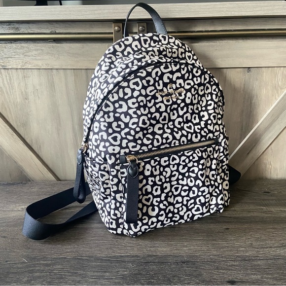 kate spade Handbags - Kate Spade New York Medium Backpack Graphic Leopard Chelsea New KF338 $299 Ret